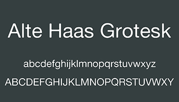 Alte Haas Grotesk Font