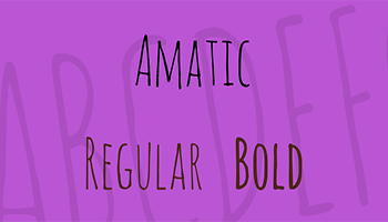 Amatic Font