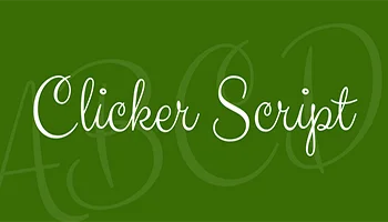 Clicker Script Font