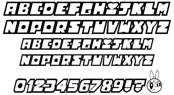 Powerpuff Girls Font Family Download