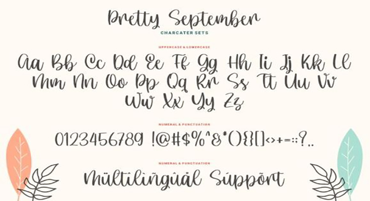Pretty September Font Free Download