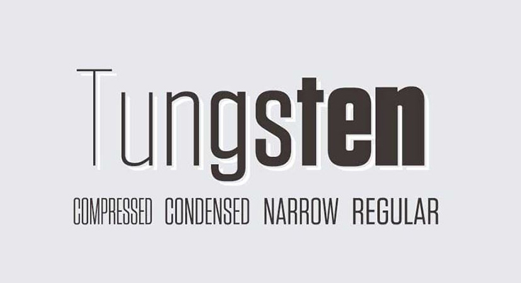 Tungsten Font Family Free Download