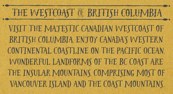 Westcoast Letters Font Free Download