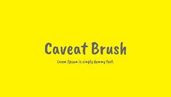 caveat brush font