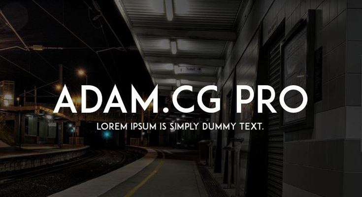 Adam.CG Pro Font Family Free Download