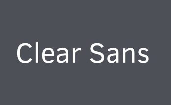 Clear Sans Font Family Free Download