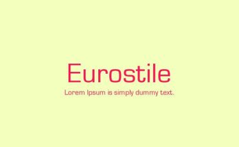 Eurostile Font Family Free Download