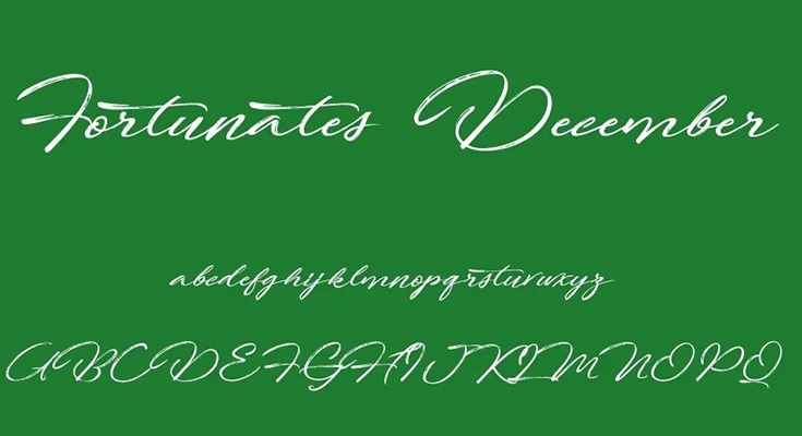 Fortunates December Font Free Download