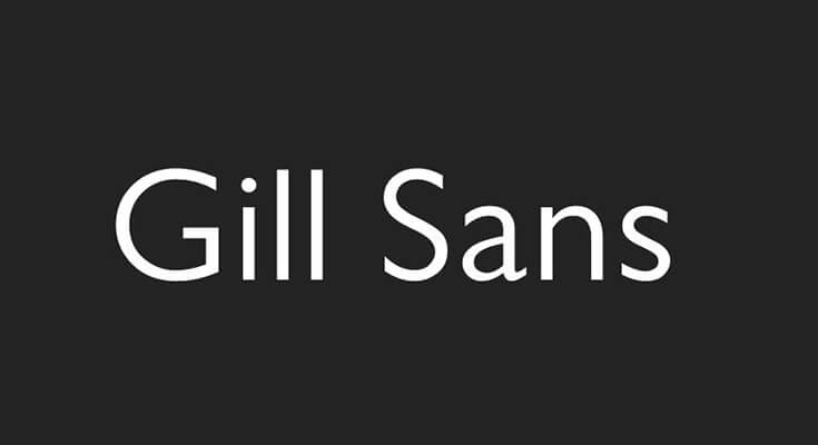 Gill Sans Font Family Free Download