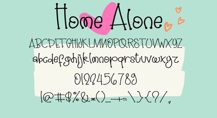 Home Alone Font Family Download