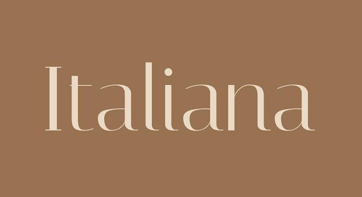 Italiana Font Family Free Download