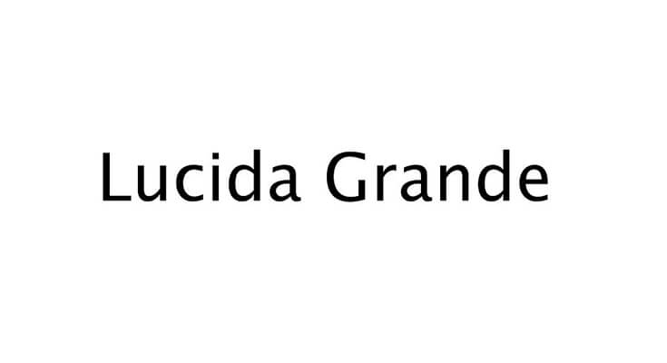 Lucida Grande Font Family Free Download