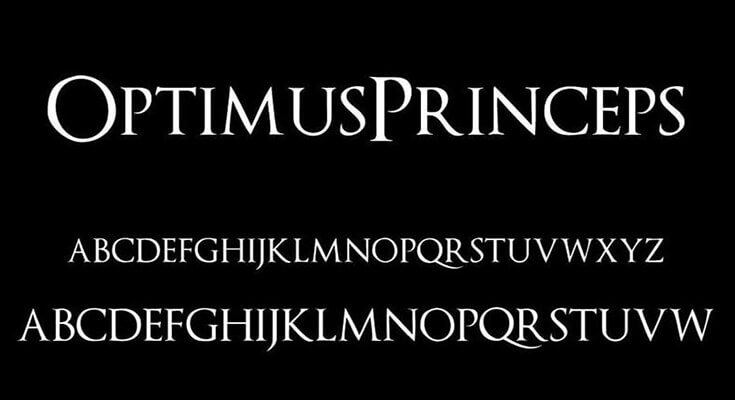 Optimus Princeps Font Free Download
