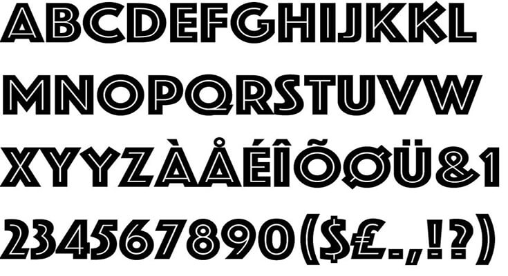 Phosphate Font Family Download