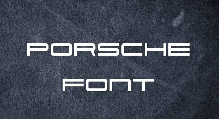 Porsche Font Free Download