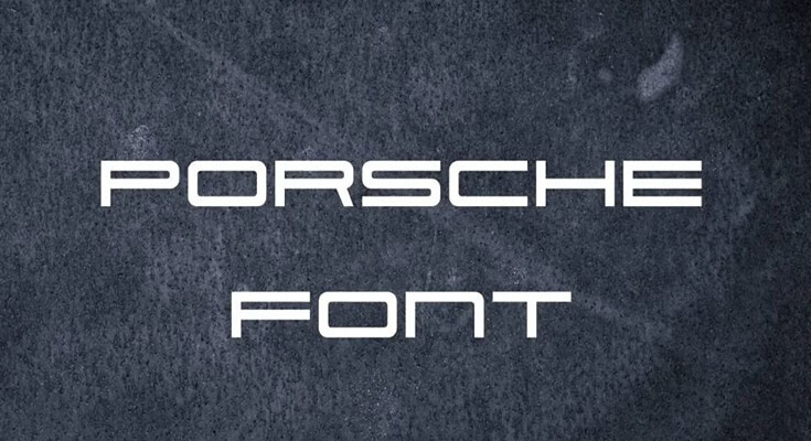 Porsche Font Free Download - Font XS