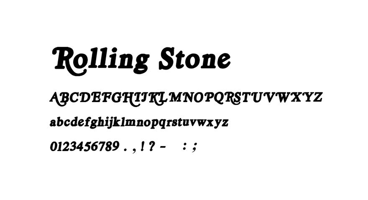 Rolling Stone Font Free Download