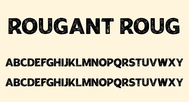 Rougant Rough Font Free Download