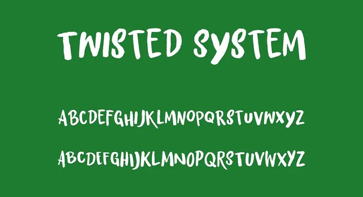 Twisted System Font Free Download
