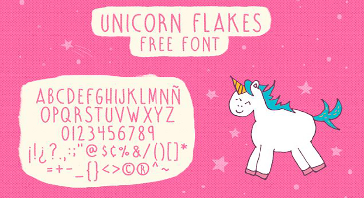 Unicorn Flakes Font Free Download