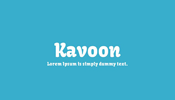 kavoon font