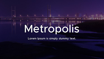 metropolis font