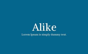 Alike Font Family Free Download