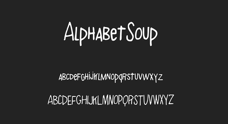 Alphabet Soup Font Free Download