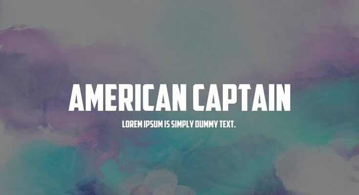 American Captain Font Family Free Download