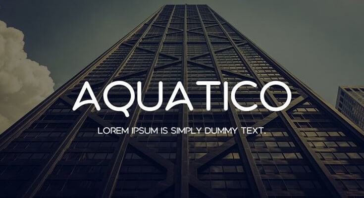 Aquatico Font Family Free Download