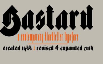 Bastard Font Family Free Download