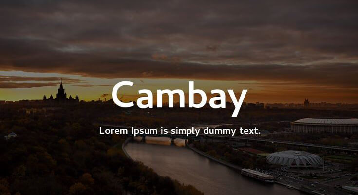 Cambay Font Family Free Download