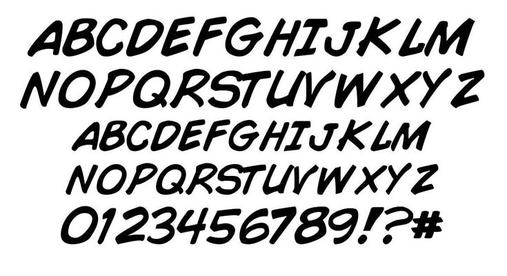 Comic Book Font Family Download