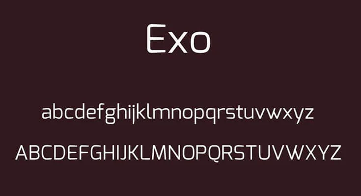 Exo Font Free Download