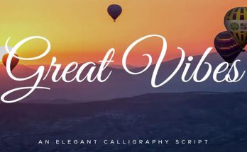 Great Vibes Font Family Free Download