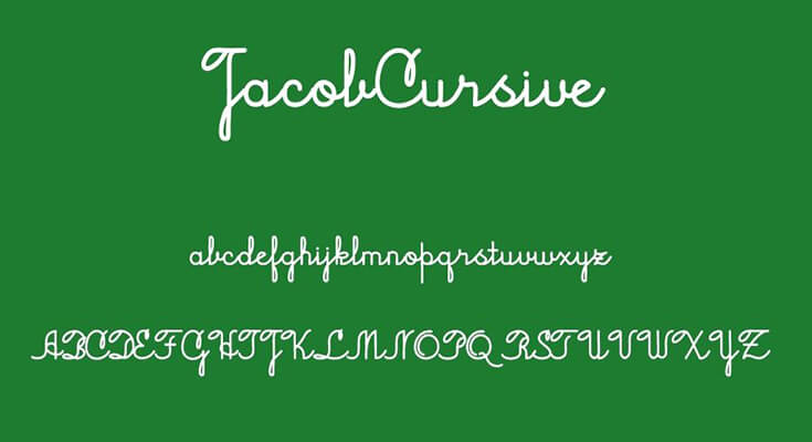 Jacob Cursive Font Free Download
