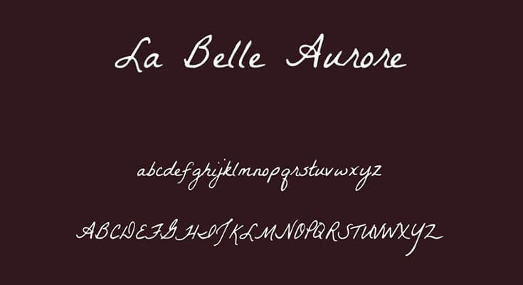 La Belle Aurore Font Free Download