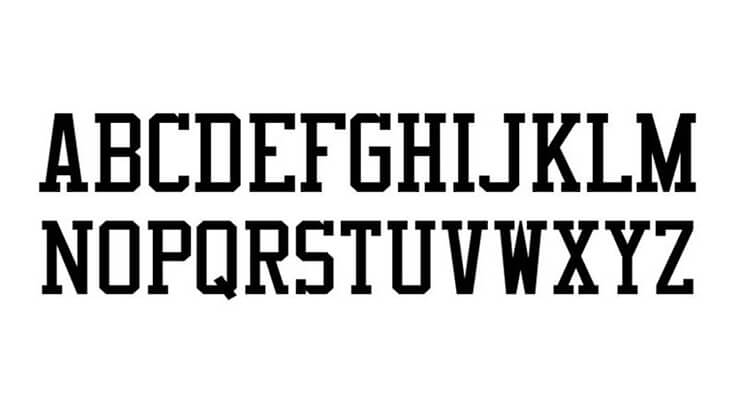 NBA Jersey Font Family Download