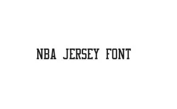 NBA Jersey Font Family Free Download