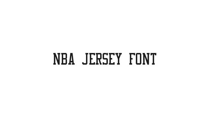NBA Jersey Font Family Free Download