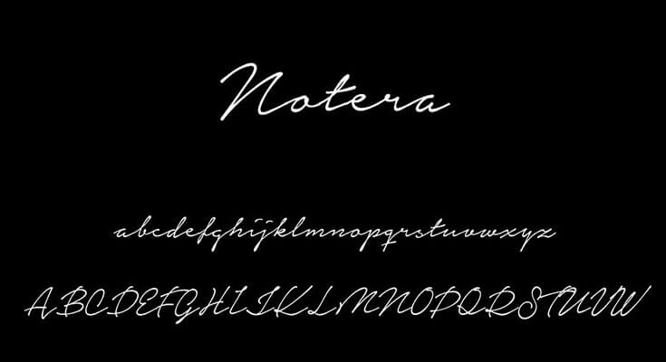 Notera Font Free Download