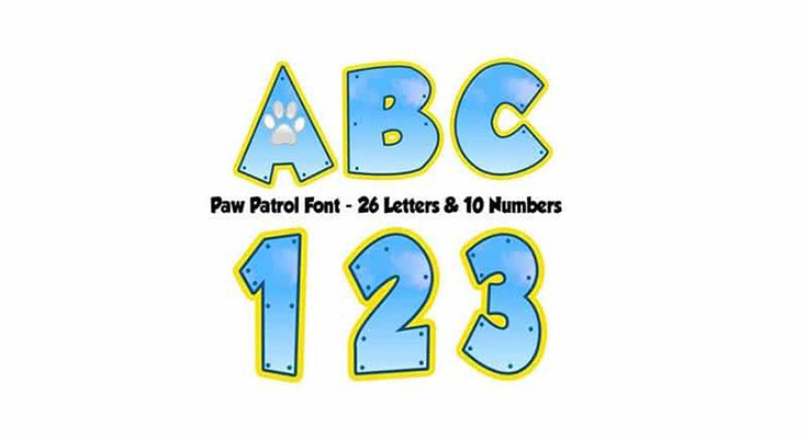 Paw Patrol Font Family Download