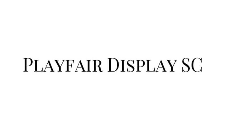 Playfair Display SC Font Family Free Download