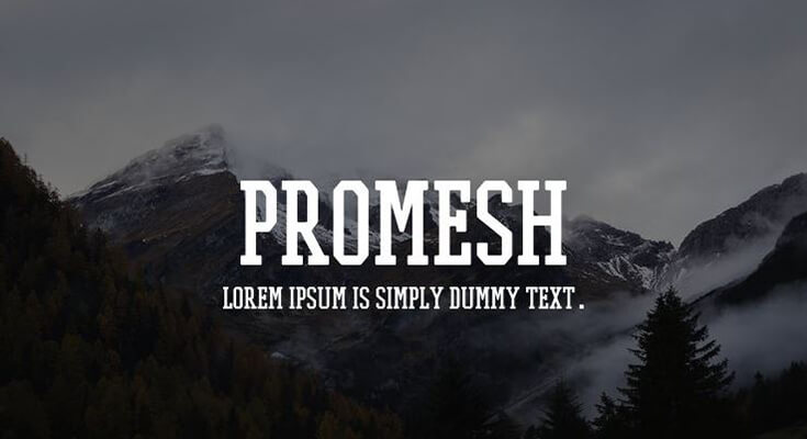 Promesh Font Family Free Download