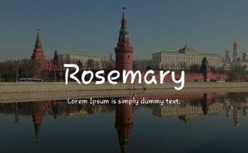Rosemary Font Family Free Download