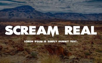 Scream Real Font Family Free Download