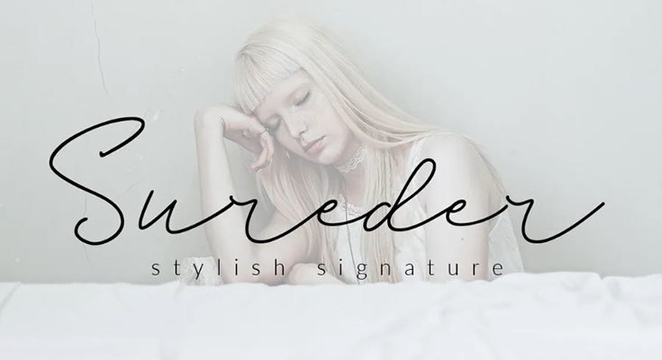 Sureder Stylish Font Family Free Download