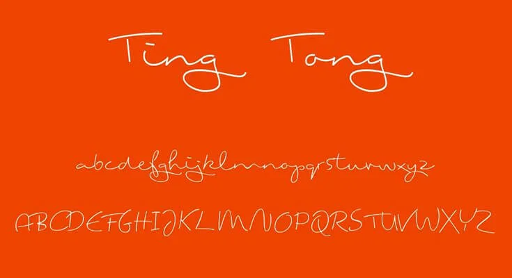Ting Tong Font Free Download