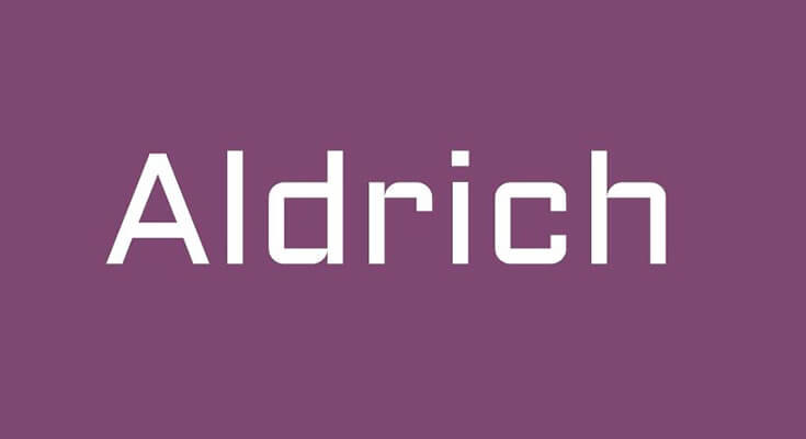 Aldrich Font Family Free Download