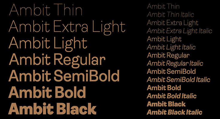 Ambit Font Family Download